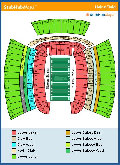 View Steelers Stadium Seating Chart Rows Images