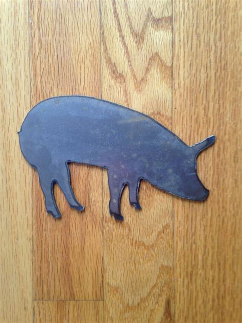 Steel Pig Metal Sign