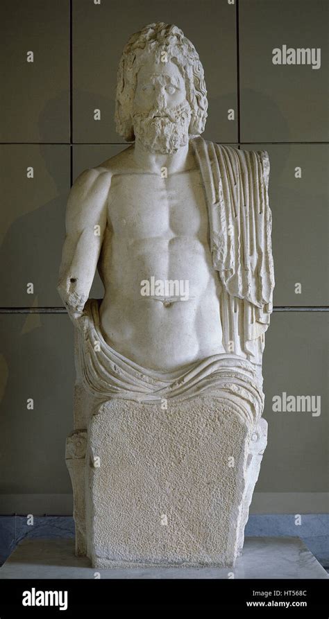 Roman Art. Zeus. King of the gods. Statue. 2nd century. Istanbul Archaeology Museums. Turkey ...