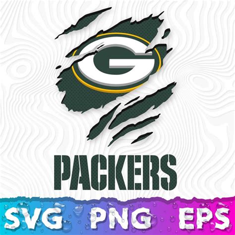 Green Bay Packers Ripped Logo SVG - Inspire Uplift