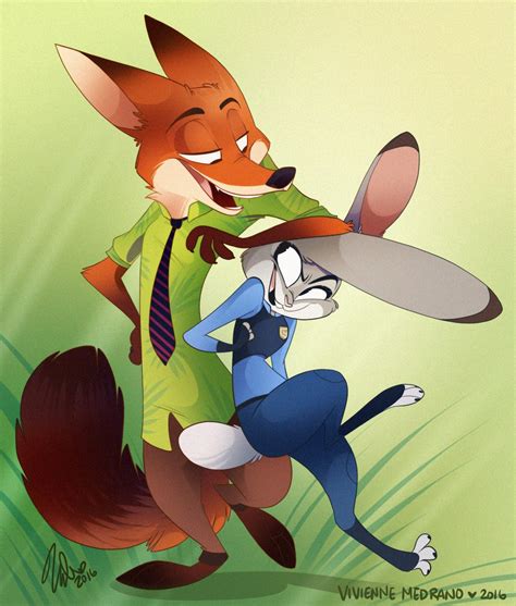 Nick and Judy - Disney's Zootopia Fan Art (39396291) - Fanpop