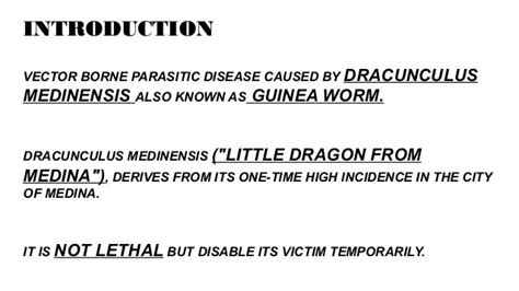 Dracunculiasis