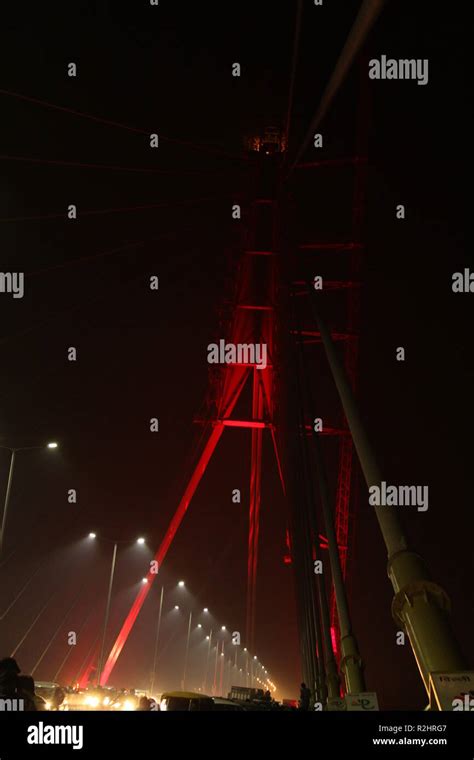 signature bridge wazirabad delhi,india Stock Photo - Alamy