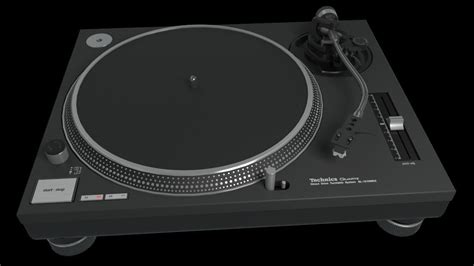 Technics SL1200 Mk2 Turntable 3D model | CGTrader