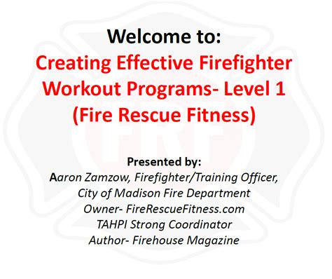 How To Create Effective Workout Programs For Fire Rescue Athletes ...