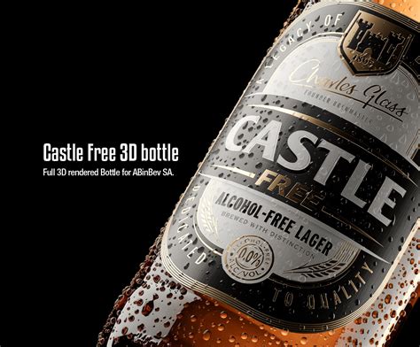 Castle Free - 3D bottle | Behance :: Behance