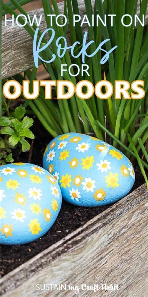 How to Paint on Rocks for Outdoors – Sustain My Craft Habit