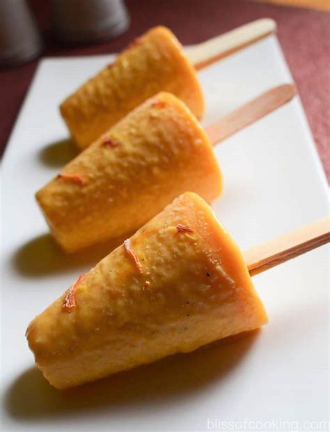 Mango Kulfi (Made without Milkmaid) - Bliss of Cooking