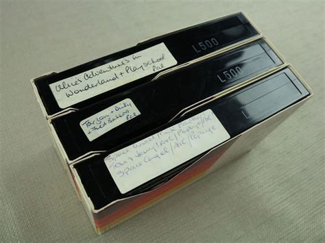 Lot of 3 Beta Betamax Tapes L-500 Video Tape Cartoons Sold As Blank ...