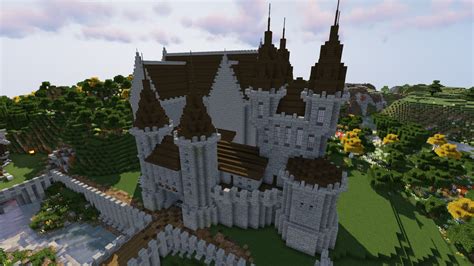 How To Build A Castle Minecraft Tutorial | Medieval Castle Part 1 ...