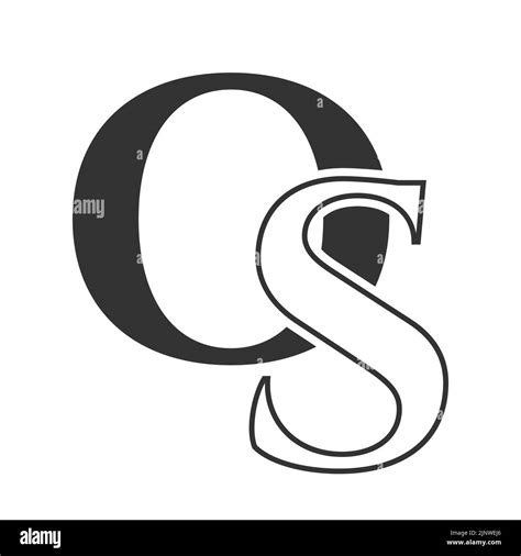 Initial letter SO, OS logo design template. Monogram Letter OS luxury ...