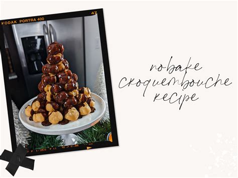 Easy No Bake Holiday Chocolate Croquembouche Recipe