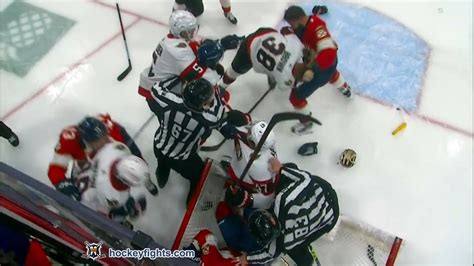 Patrick Brown vs. Radko Gudas, April 06, 2023 - Ottawa Senators vs ...