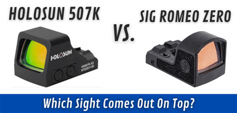 Holosun 507k Vs Romeo Zero [Which Is The Better Optic For You?] - Red ...