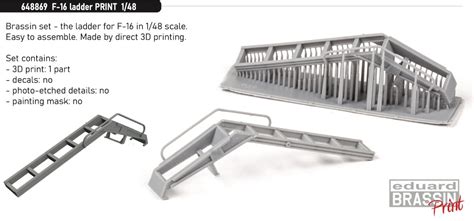 Eduard E648869 F16 Fighting Falcon Ladder (Kinetic)