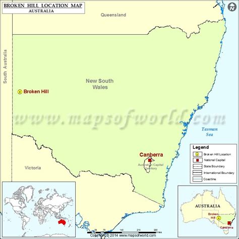 Where is Broken Hill | Location of Broken Hill in Australia Map