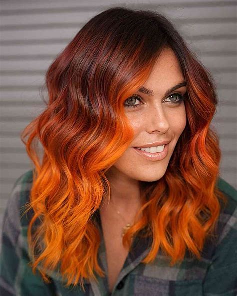 Orange Ombre Hair Color