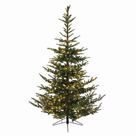 Northlight Everlands 7.5-ft 1,388-Tip Pre-Lit Noble Fir Artificial Christmas Tree with 624 Warm ...