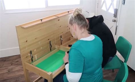 How to Build DIY Ikea Desk Hack Kids' Workstation With Hidden Storage ...