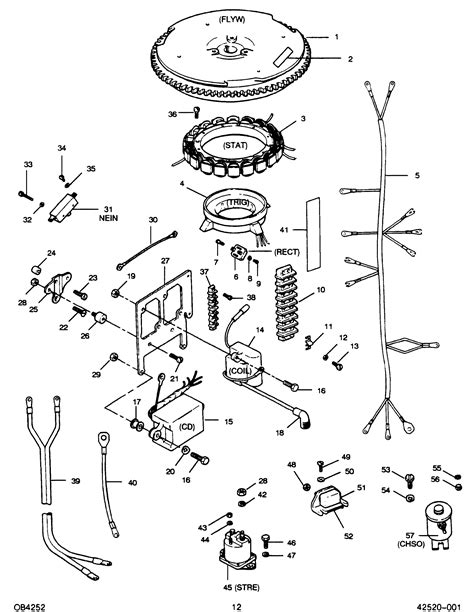 Mercury | FORCE | 50 H.P. (1988) | 507X8D | ELECTRICAL COMPONENTS ...