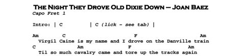 Joan Baez – The Night They Drove Old Dixie Down | Guitar Lesson |JGB