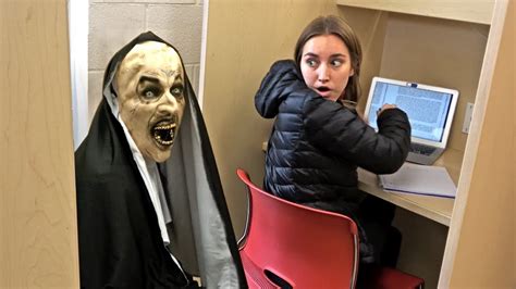 "THE NUN" Scare Prank at School! - YouTube