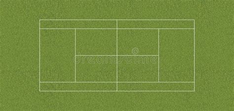 Regulation Tennis Court GRASS Stock Illustration - Illustration of ...