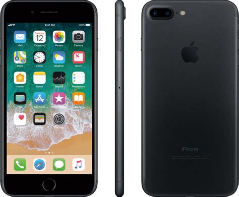 Best Buy: Simple Mobile Apple iPhone 7 Plus 4G LTE with 32GB Memory Prepaid Cell Phone Black ...