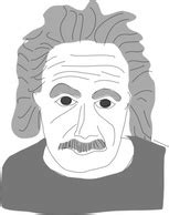 Albert Einstein Cartoon clip art Vector for Free Download | FreeImages