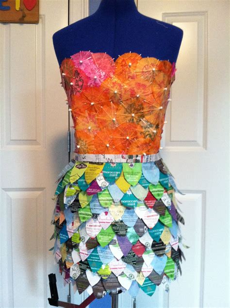 dress made out of recycled materials - Google Search | Recycled dress, Recycled fashion ...