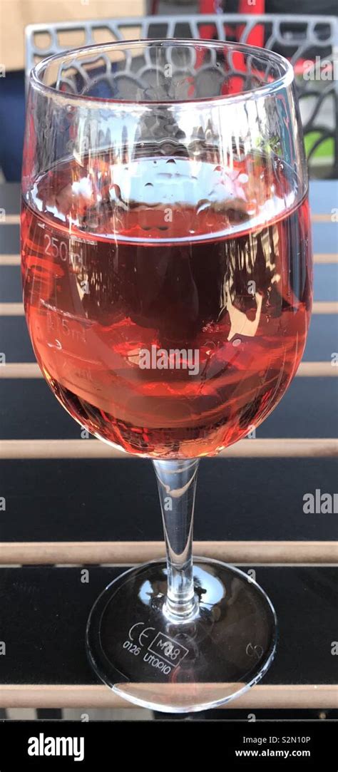 Glass of rose wine at Wetherspoons, Cardiff Bay, Wales Stock Photo - Alamy