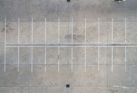 Empty Parking Lots Aerial View Stock Photo - Download Image Now - iStock