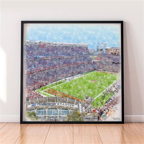 FirstEnergy Stadium Football Stadium Print, Cleveland Browns Football | Football stadiums ...