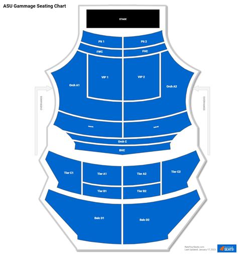 ASU Gammage Seating Chart - RateYourSeats.com