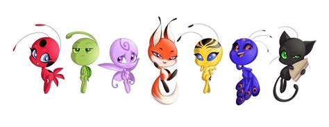 Kwamis - Miraculous Ladybug Ladybug Kwamis, Ladybug Cartoon, Ladybug Comics, Lady Bug, Les ...