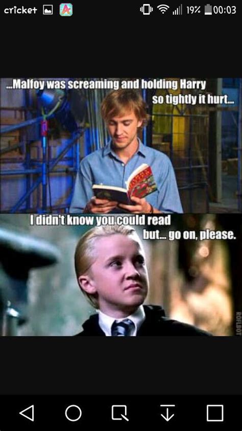 (in my opinion) cute drarry memes | Drarry Amino