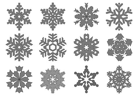 Snowflake Vector Pack - Download Free Vector Art, Stock Graphics & Images