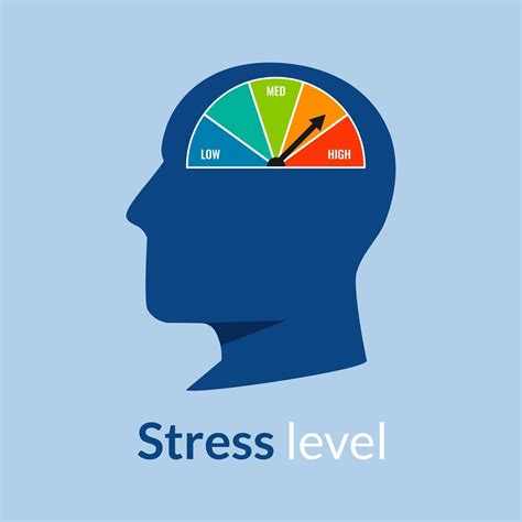 Stress level concept with head symbol indicating to high vector illustration 2397492 Vector Art ...