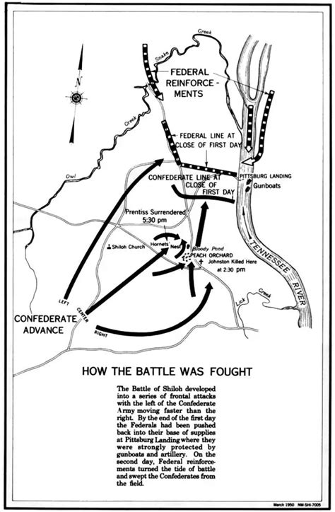 Shiloh Tennessee Battle Result Confederate Map