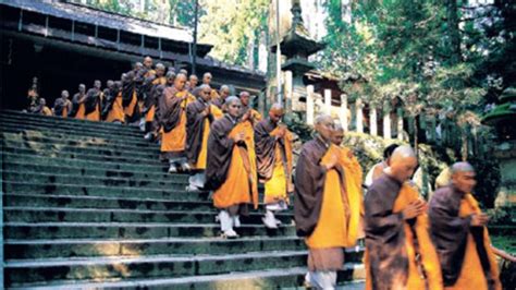 Meditation with monks