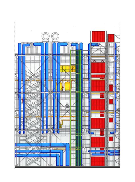 Sketch by Renzo Piano and Richard Rogers - Centre Pompidou | Editions ...