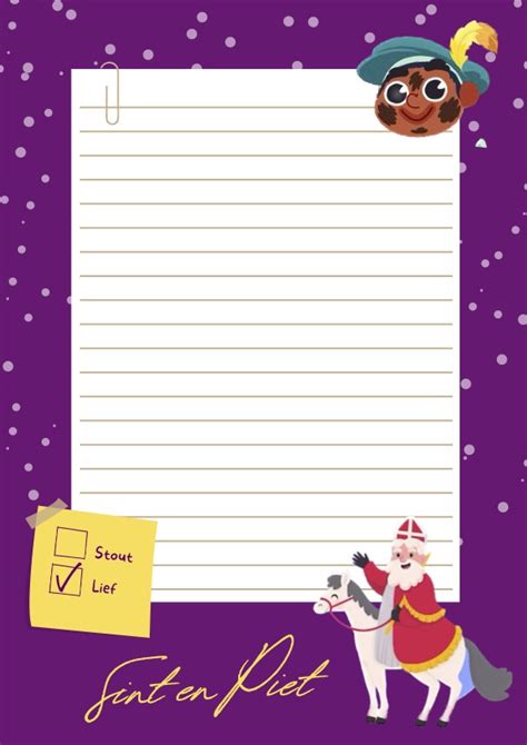 5 Leuke templates voor je Sinterklaas gedicht om uit te printen ...