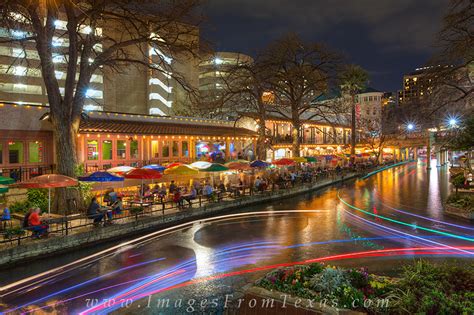 San Antonio Riverwalk Night 2 : San Antonio Riverwalk : Images from Texas