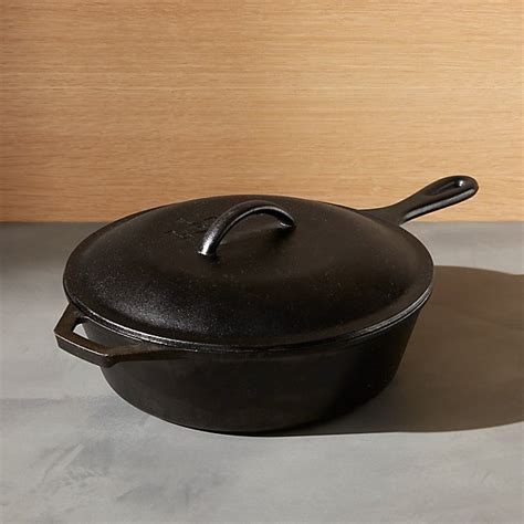 Lodge Deep Cast Iron Skillet | Crate and Barrel