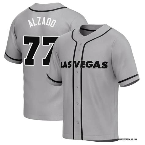 Lyle Alzado Las Vegas Raiders Men's Gray Baseball Button-Up Jersey