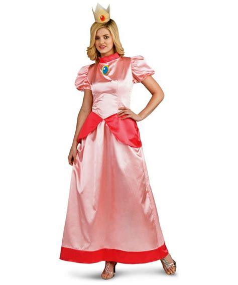 Mario Super Princess Peach Adult Costume - Women Mario Costumes