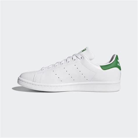 Stan Smith White & Green Tennis Shoes | adidas US