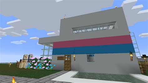 White Concrete Minecraft House Andyisyoda explores past and present ...