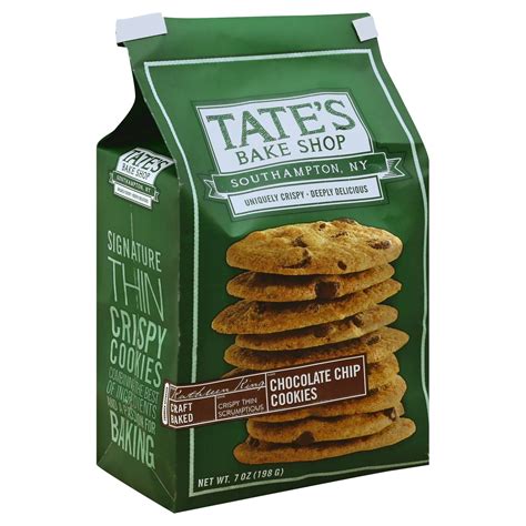 Tate's Bake Shop Cookies, Dark Chocolate, Whole Wheat 7 oz | Shipt