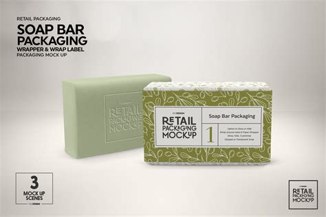 Retail Soap Bar Packaging Mockup By INC Design Studio | TheHungryJPEG